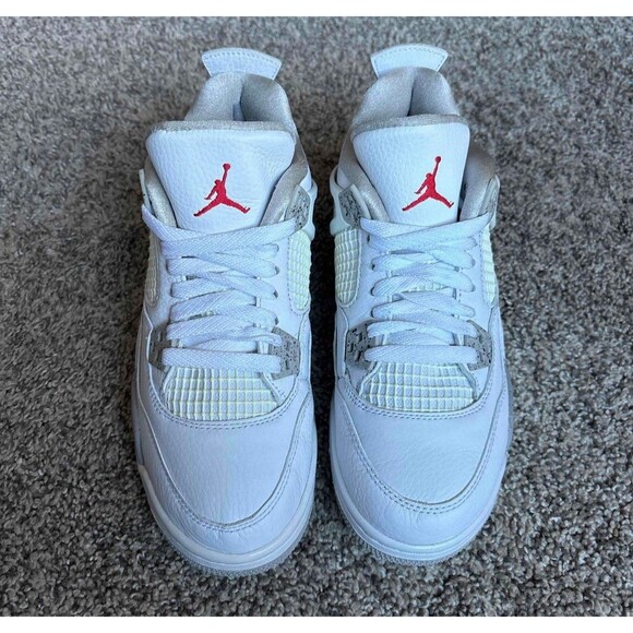Nike Air Jordan 4 Retro White Oreo Size 5 Youth (Size 6.5 Women's) - Picture 3 of 9